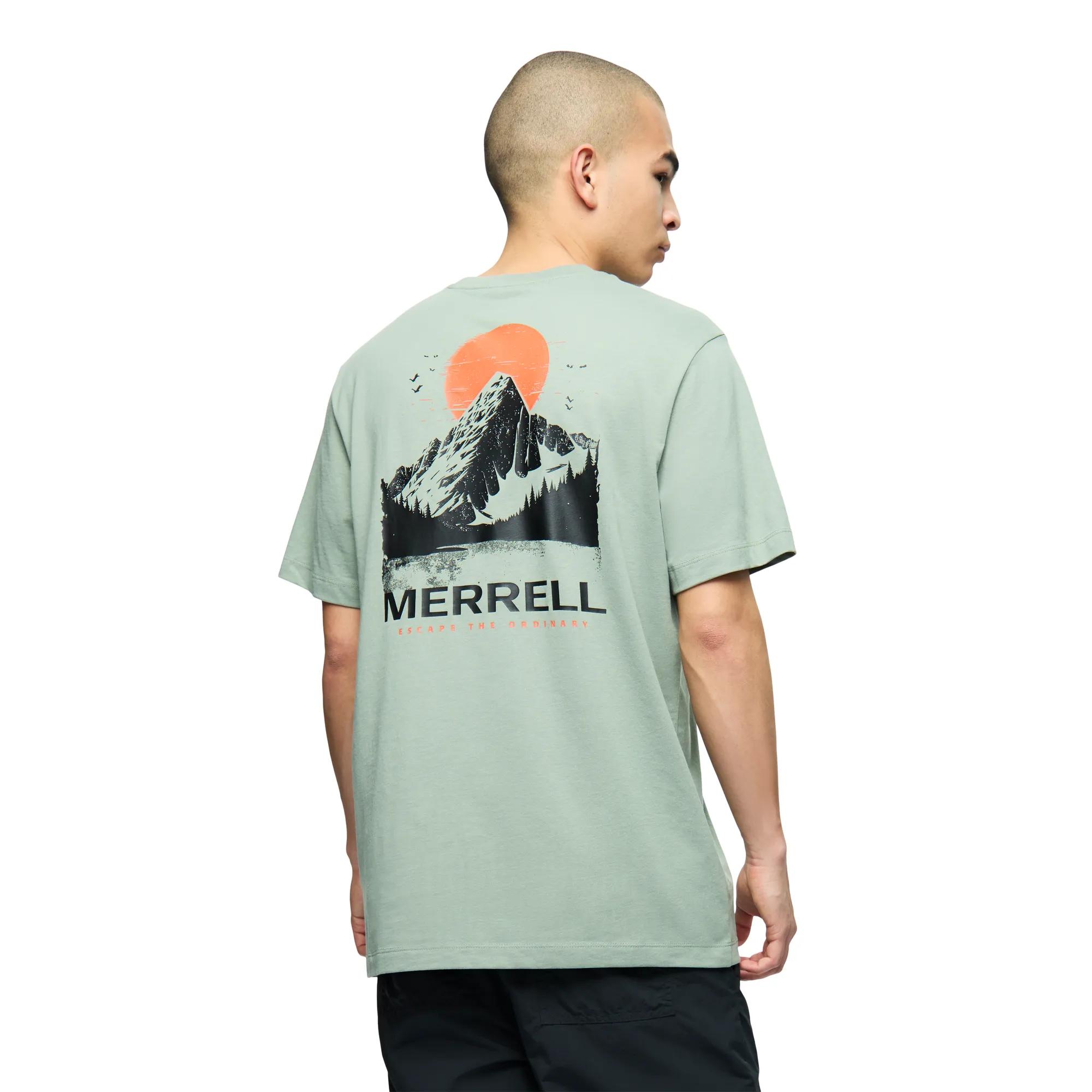 Sunset View Graphic Tee, Iceberg Green, dynamic 3