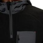 1/4 Zip Hooded Fleece, Black, dynamic 5