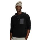1/4 Zip Hooded Fleece, Black, dynamic 6