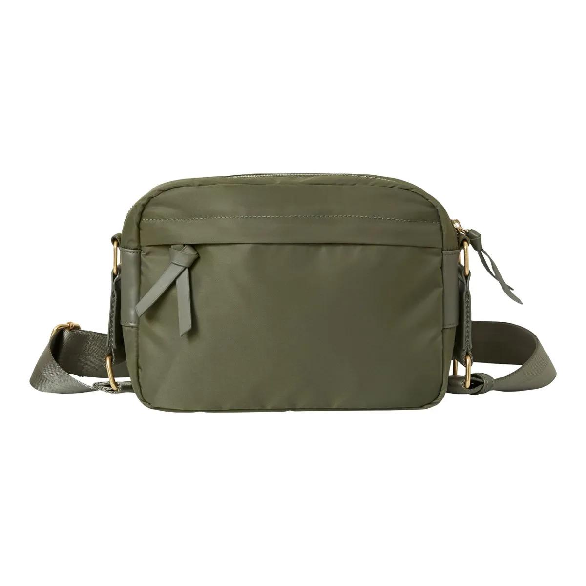 Regular Crossbody Bag, Olive Green, dynamic 2