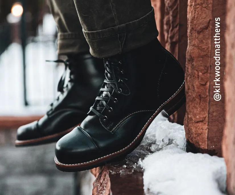 1000 Mile Cap-Toe Classic Boot, Black, dynamic 3