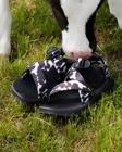 Mega Z/1 Wide-Strap Classic Sandal - Limited Edition, Black + White Cow, dynamic 7