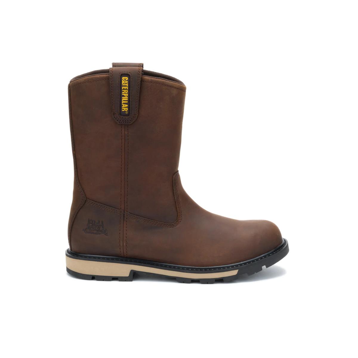 247 10" Welly Work Boot, Dark Brown, dynamic 1