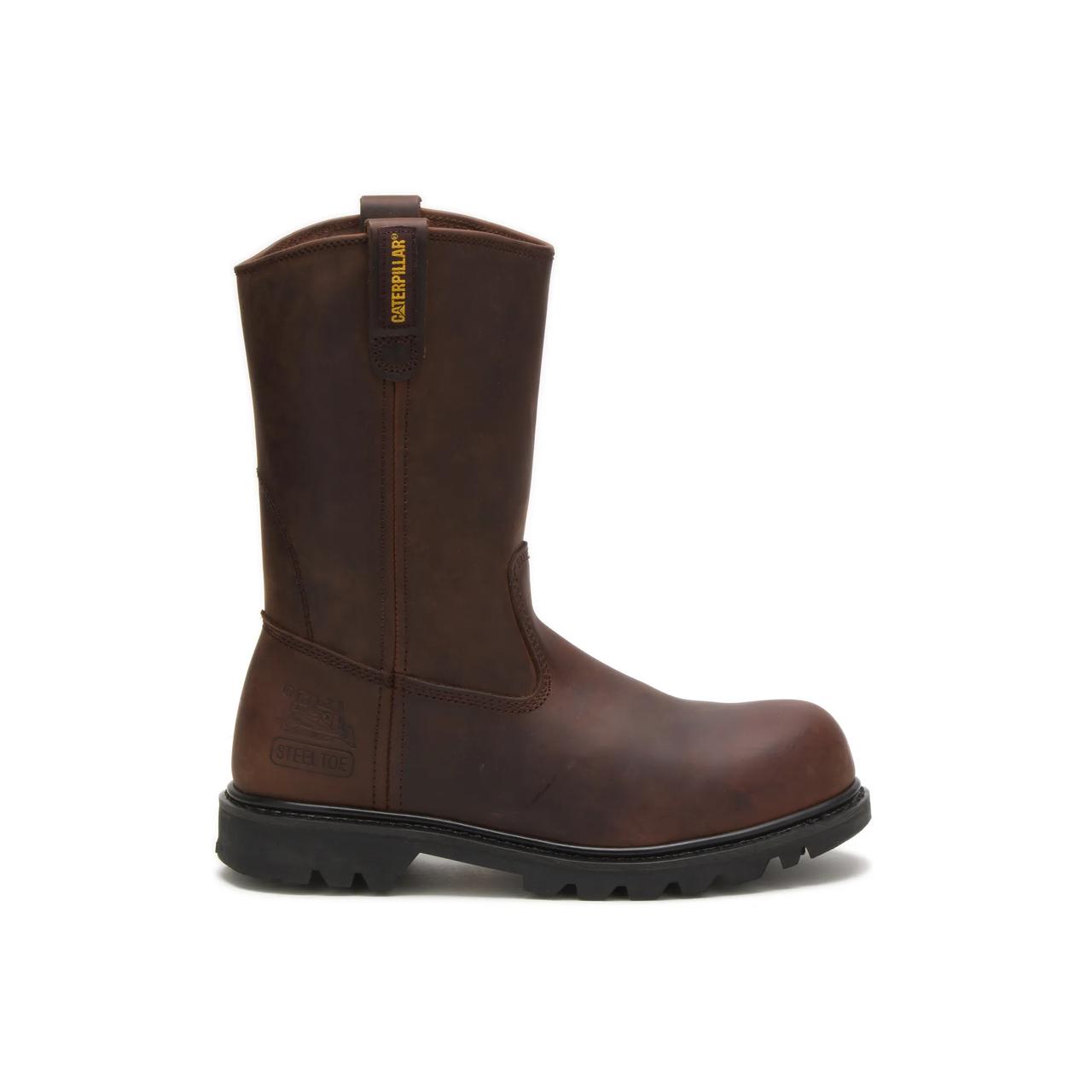 CAT Caterpillar P89516 Mens 12 Revolver Steel Toe Work Leather Brown Boots Shoe‎ 6100lSnMeyL._AC_UY900_.jpg main image 4