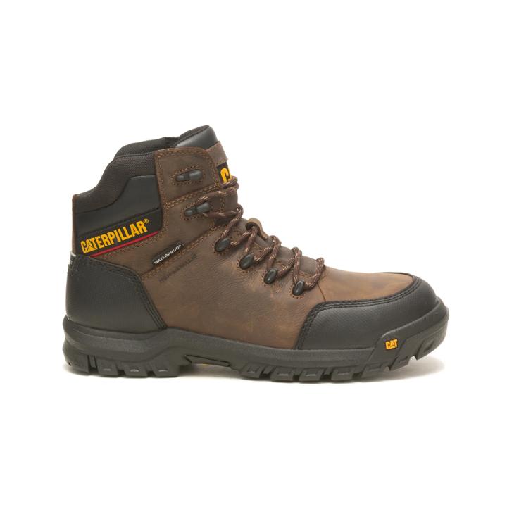 Resorption Waterproof Composite Toe Work Boot, Seal Brown, dynamic