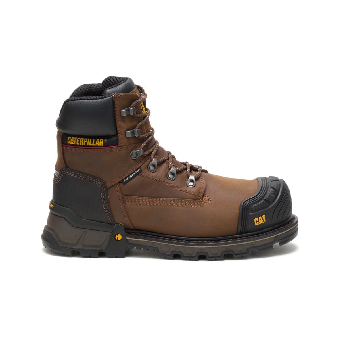 Excavator XL 6" Waterproof Composite Toe Work Boot, Dark Brown, dynamic 1