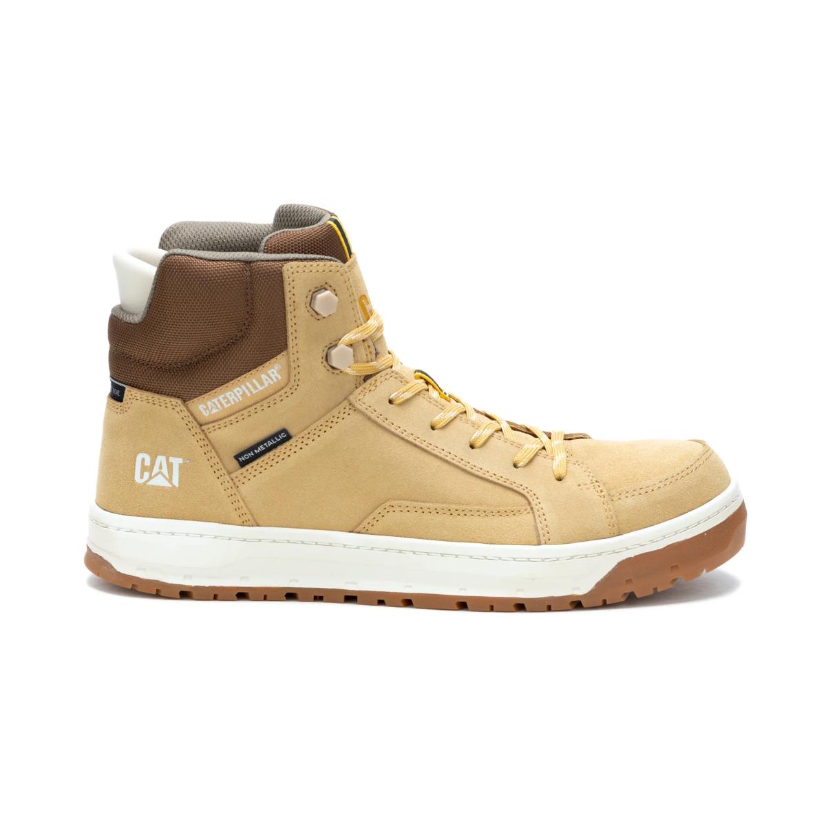 Streamline Court Mid Composite Toe Work Shoe, Taffy, dynamic 1