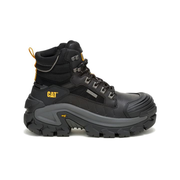 Invader Max 6" Waterproof Composite Toe Work Boot, Black, dynamic