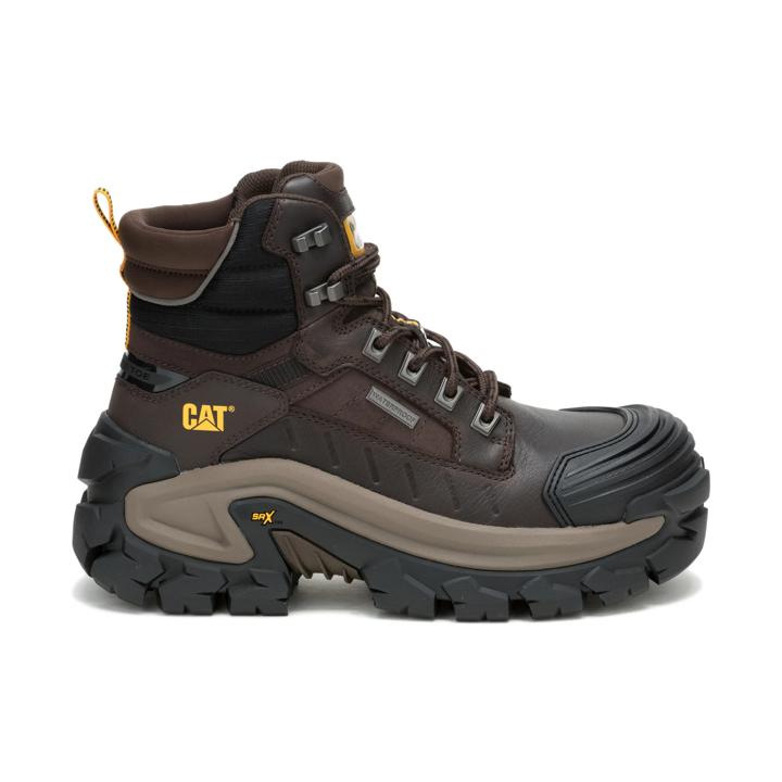 Invader Max 6" Waterproof Composite Toe Work Boot, Coffee Bean, dynamic