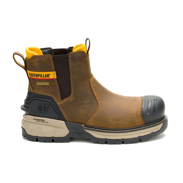 Excavator ft Power Spring&trade; Technology Chelsea Waterproof Composite Toe Work Boot, Pyramid, dynamic