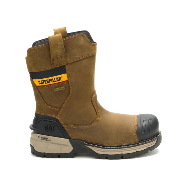 Excavator ft Power Spring&trade; Technology Wellington Waterproof Composite Toe Work Boot, Pyramid, dynamic