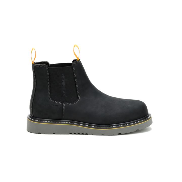 Reclaimer Wedge Chelsea Waterproof Steel Toe Work Boot, Black, dynamic
