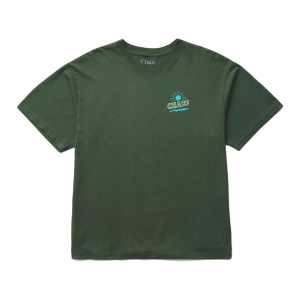 Logo Tee, Straps - Forest Green, dynamic
