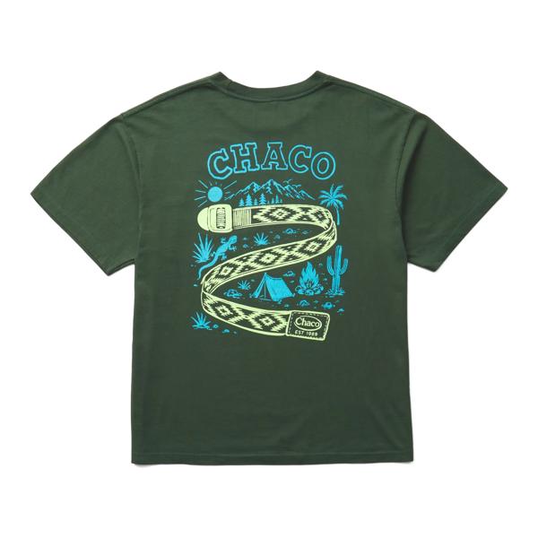 Logo Tee, Straps - Forest Green, dynamic