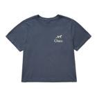 Boxy Logo Tee, Beaded Gecko - Washed Navy, dynamic 2