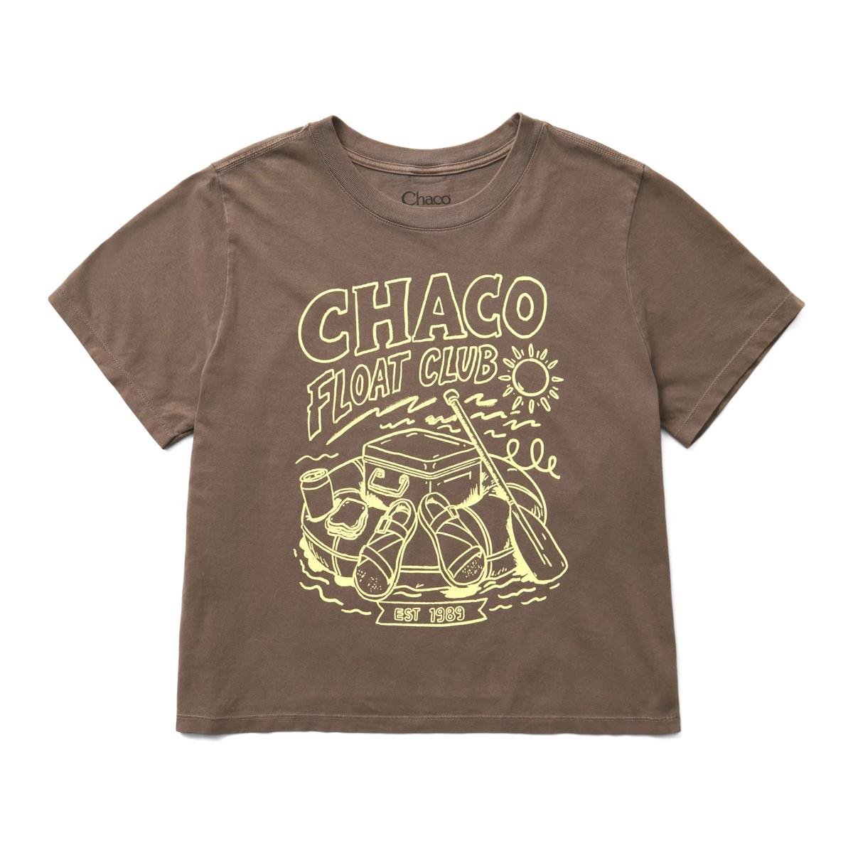 Boxy Logo Tee, Float Club - Washed Cocoa, dynamic 1