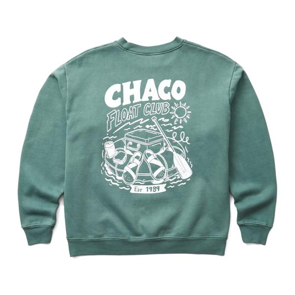 Crewneck Sweatshirt, Float Club - Sagebrush Green, dynamic