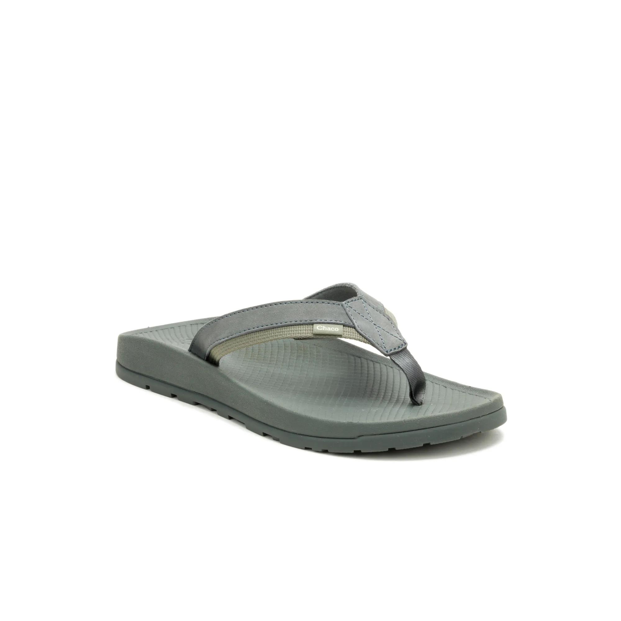 Lowdown Leather Flip Flop, Alloy, dynamic 2