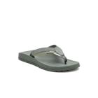 Lowdown Leather Flip Flop, Alloy, dynamic 2