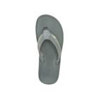 Lowdown Leather Flip Flop, Alloy, dynamic 3