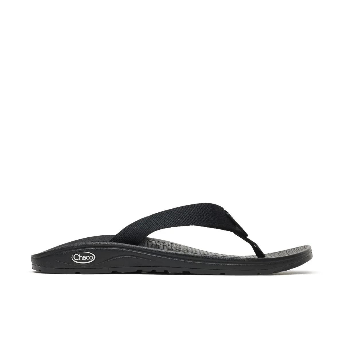 NEW CHACO men\'s classic flip flops in black Amazon.com | Chaco Z/Cloud Cushioned Sandal Men Solid Black  main image 2