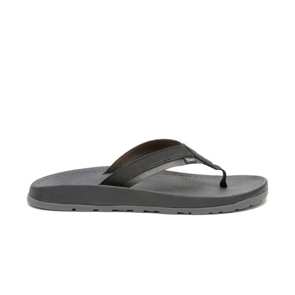 Lowdown Leather Flip Flop, Black, dynamic