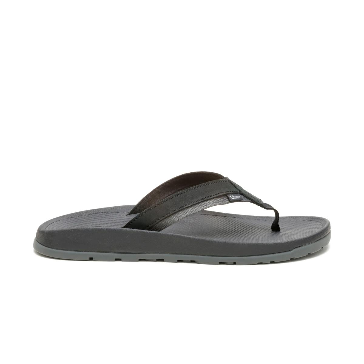 Lowdown Leather Flip Flop, Black, dynamic 1
