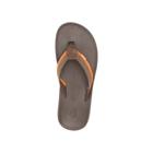 Lowdown Leather Flip Flop, Coffee, dynamic 3