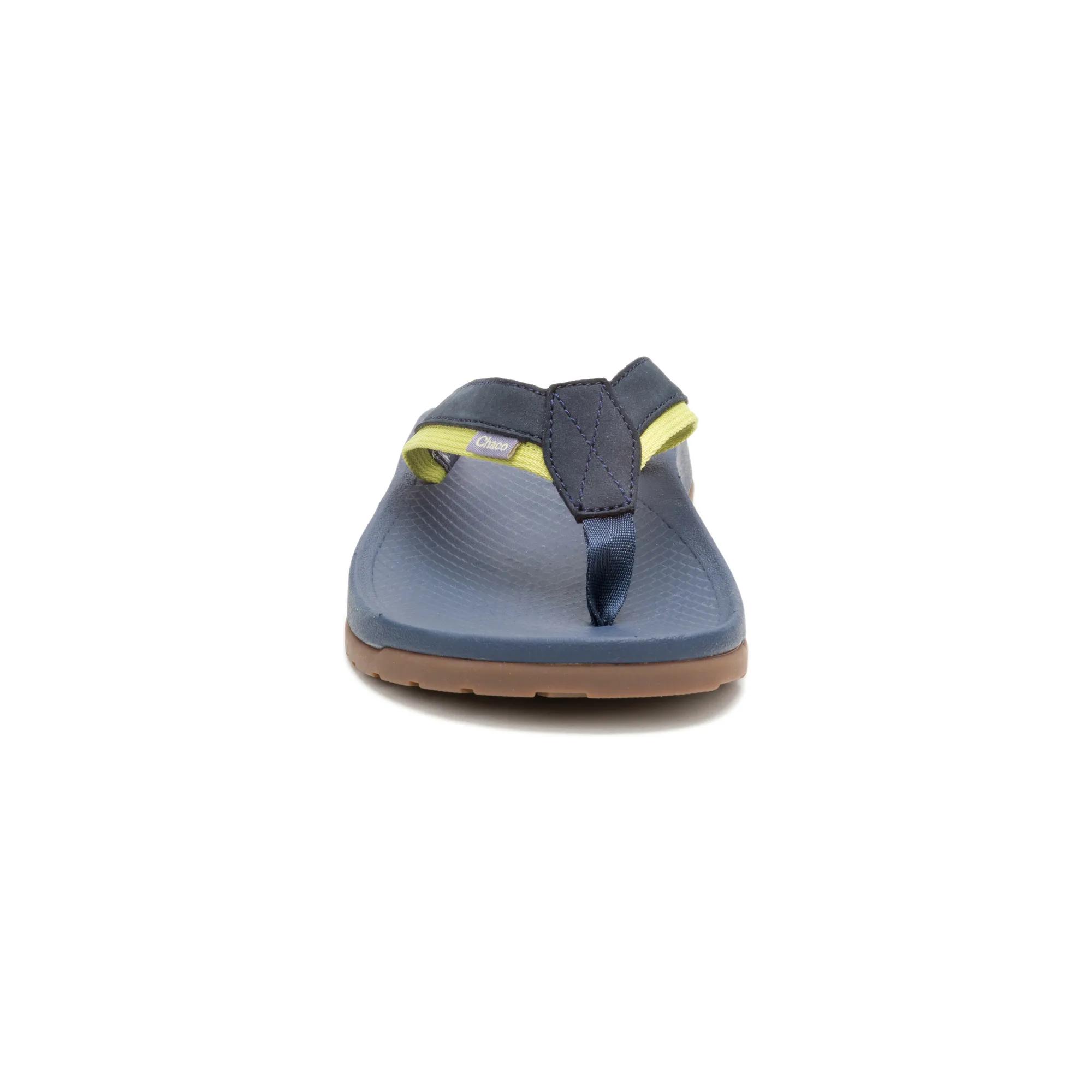 Lowdown Leather Flip Flop, Navy Night, dynamic 4