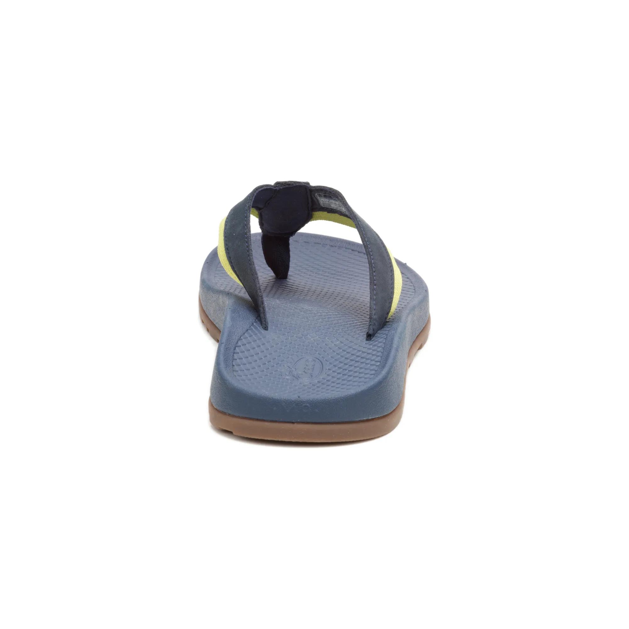 Lowdown Leather Flip Flop, Navy Night, dynamic 5