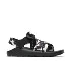 Mega Z/1 Wide-Strap Classic Sandal - Limited Edition, Black + White Cow, dynamic 1