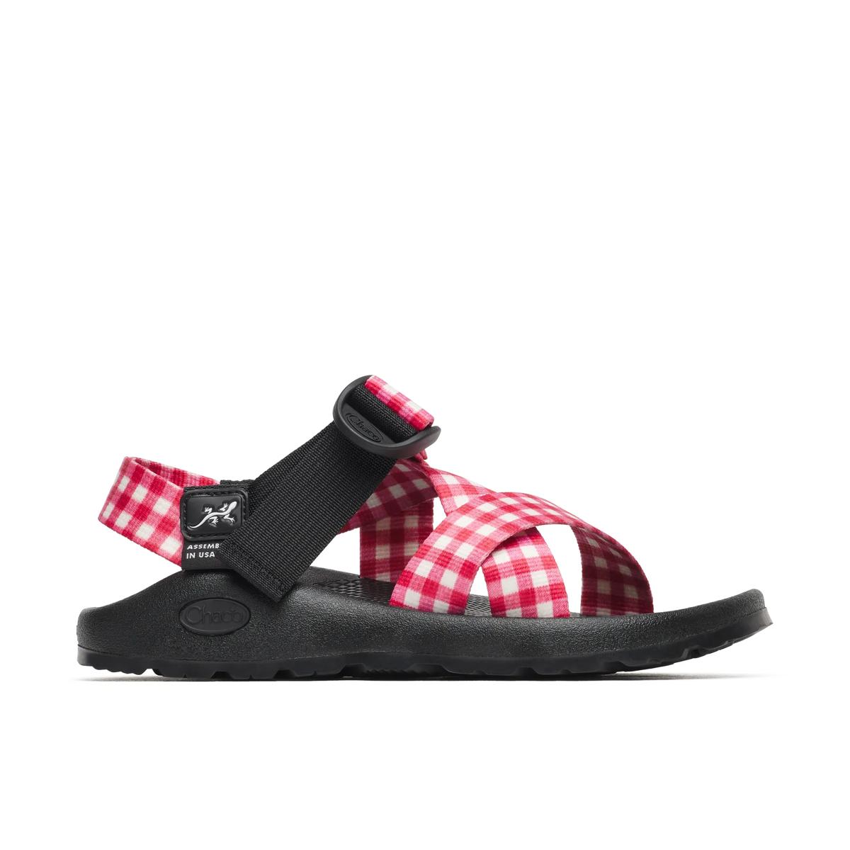 Mega Z/1 Wide-Strap Classic Sandal - Limited Edition, Gingham Red, dynamic 1