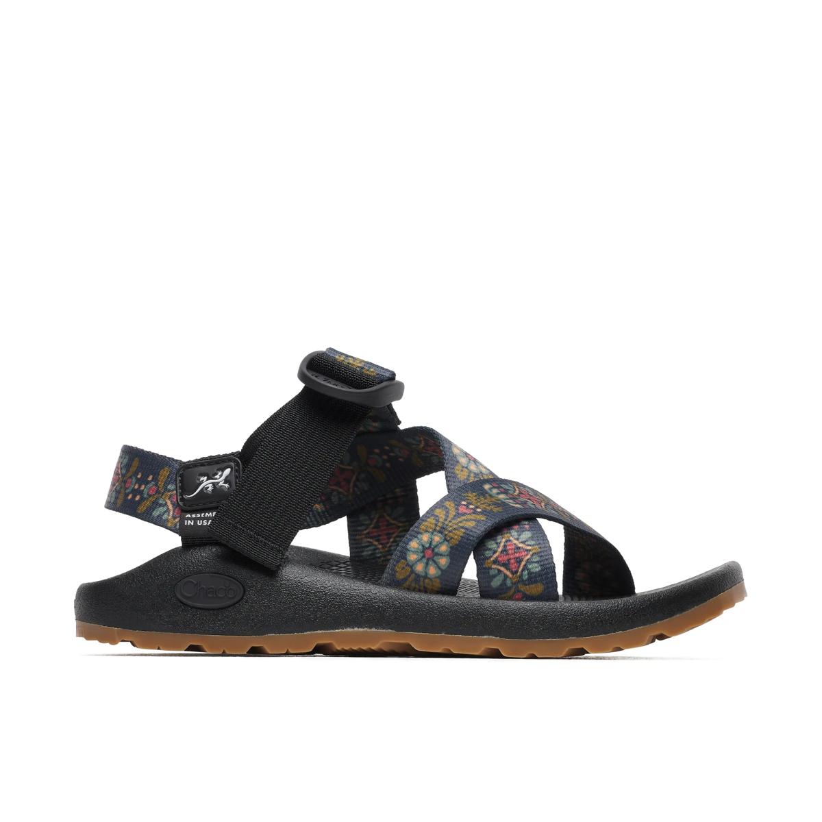 Mega Z/1 Wide-Strap Classic Sandal - Limited Edition, Folk Flower Navy, dynamic 1