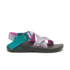 Mega Z/Cloud Wide-Strap Cushioned Sandal, Spray Teal, dynamic 1