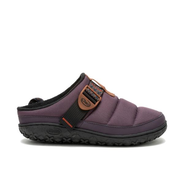 Ramble Rugged Canvas Clog, Plum, dynamic