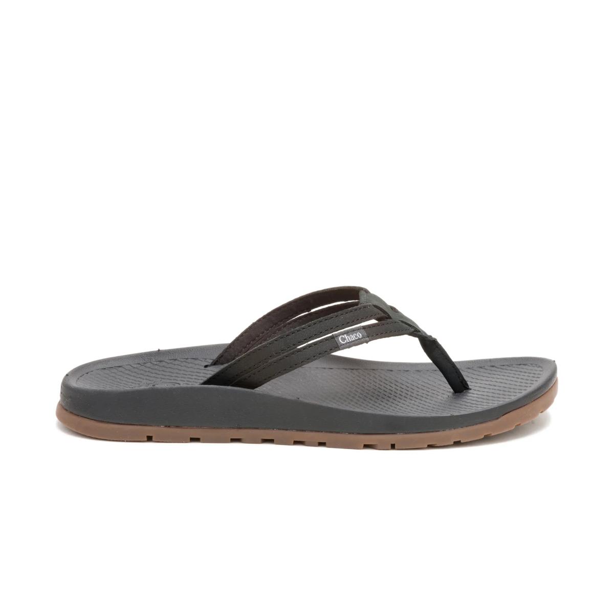 Lowdown Leather Flip Flop, Black, dynamic 1