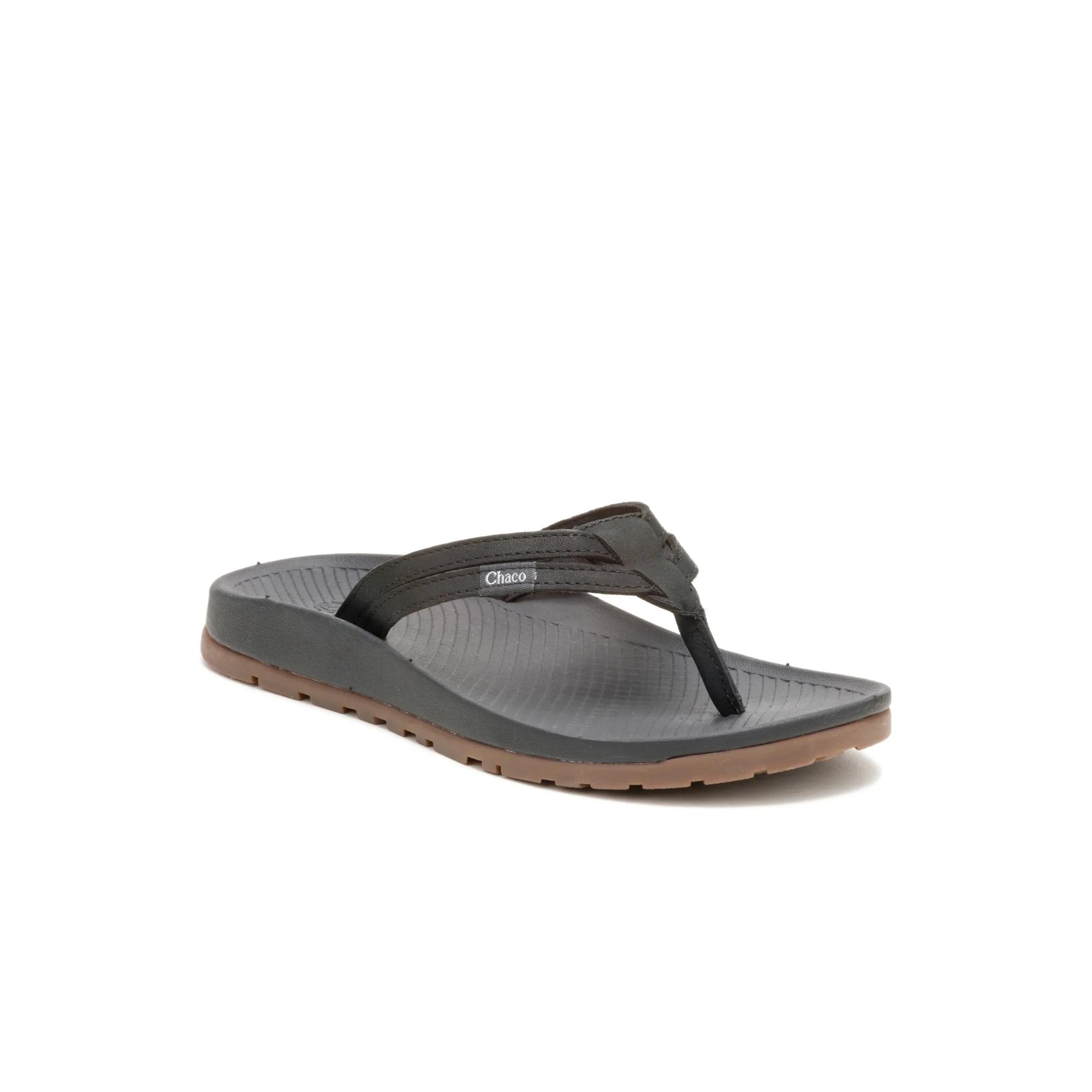 Lowdown Leather Flip Flop, Black, dynamic 2