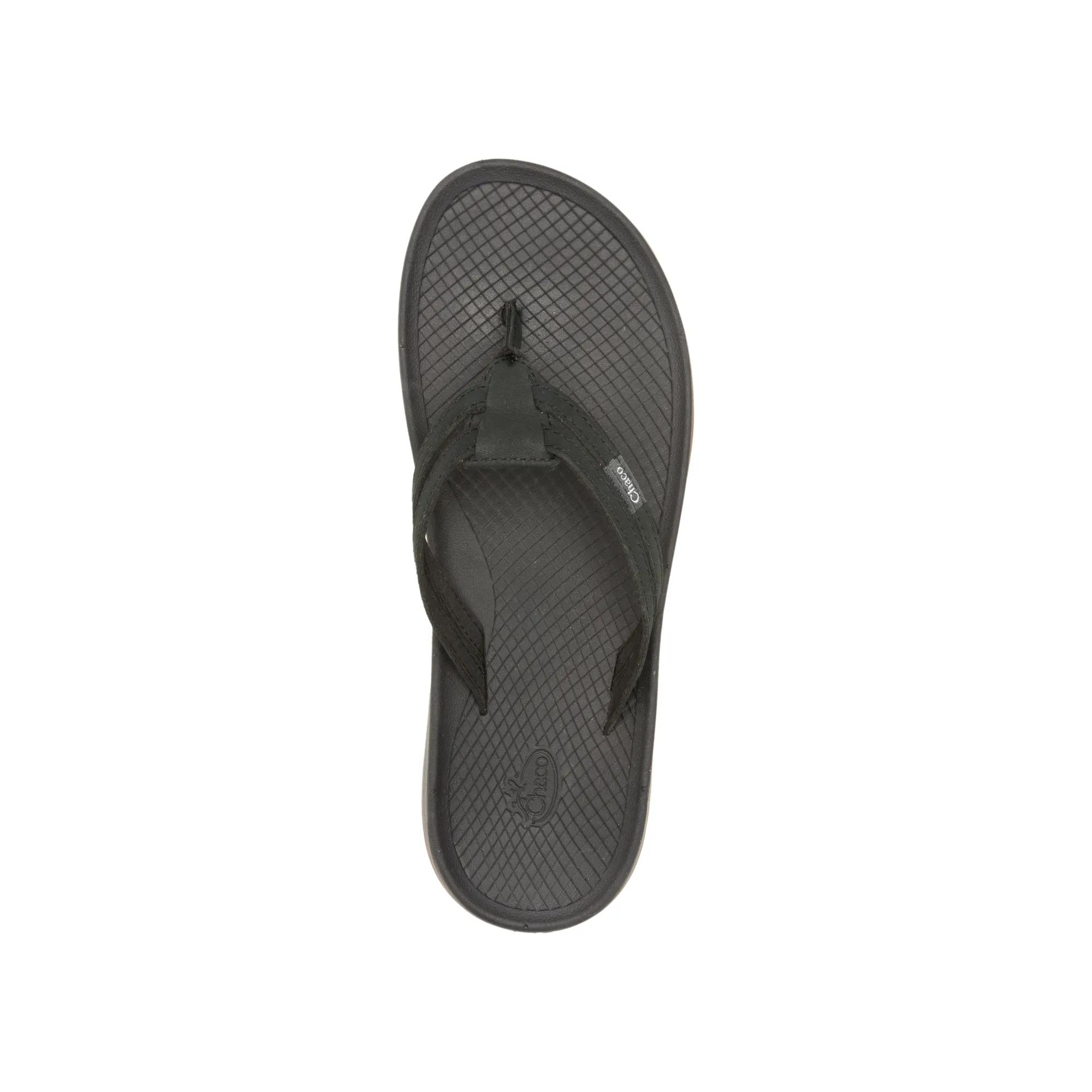 Lowdown Leather Flip Flop, Black, dynamic 3