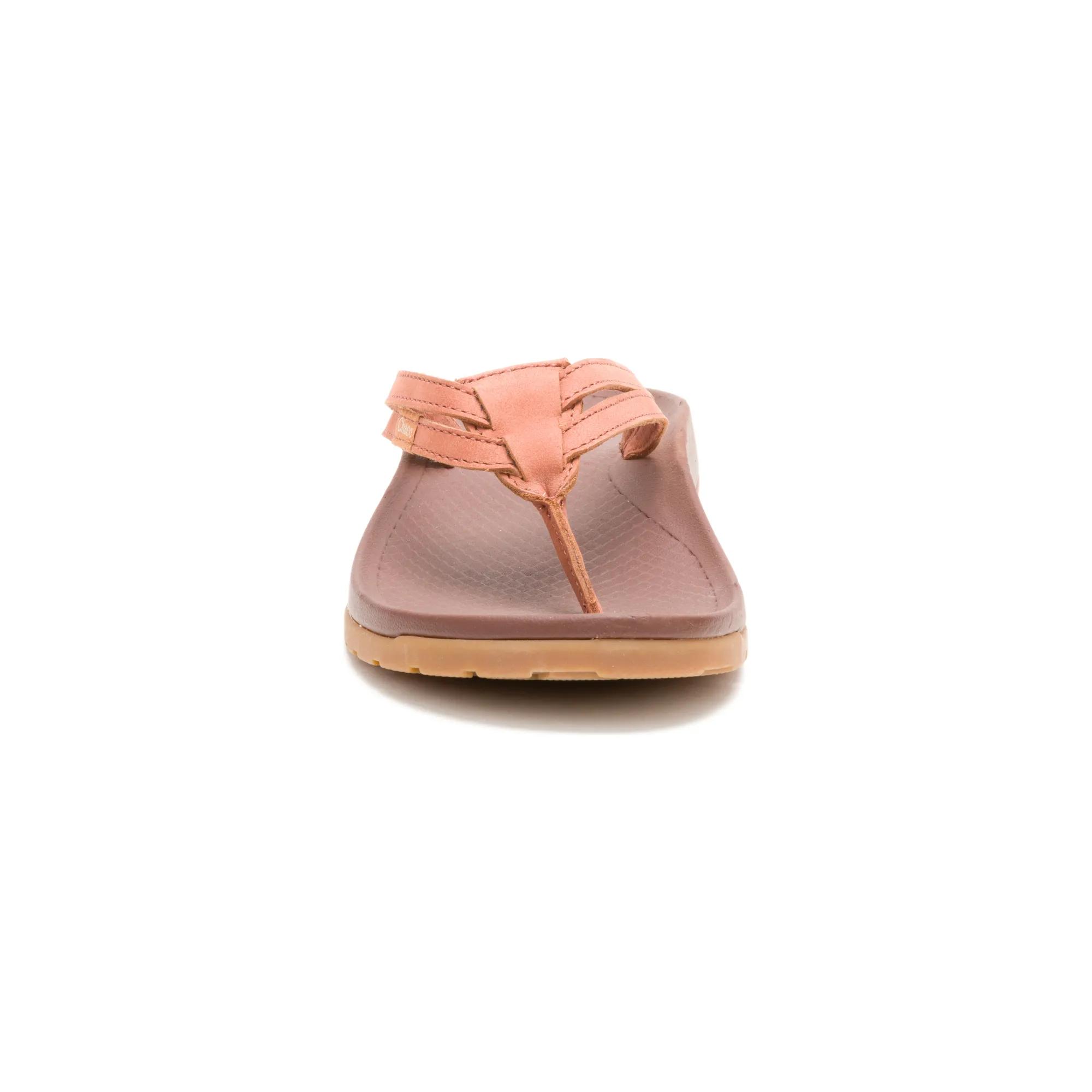 Lowdown Leather Flip Flop, Burnt Chestnut, dynamic 5