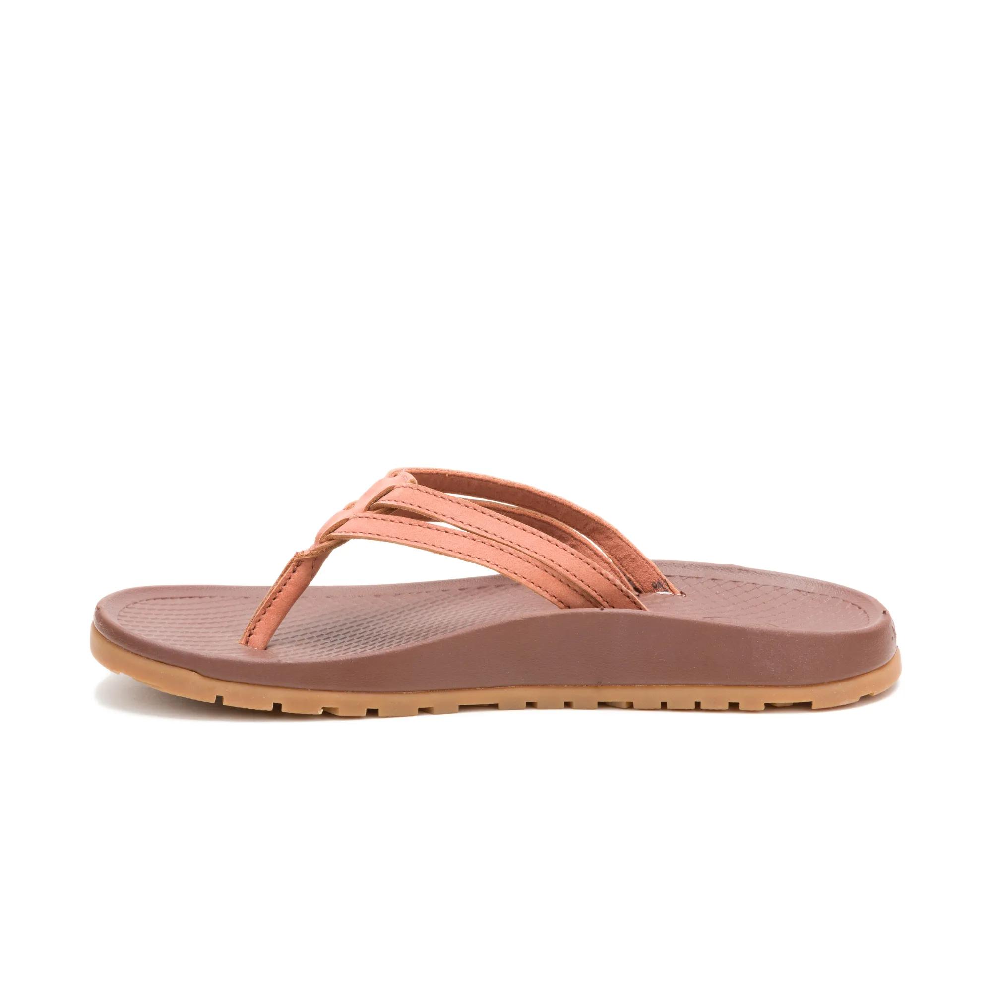 Lowdown Leather Flip Flop, Burnt Chestnut, dynamic 6