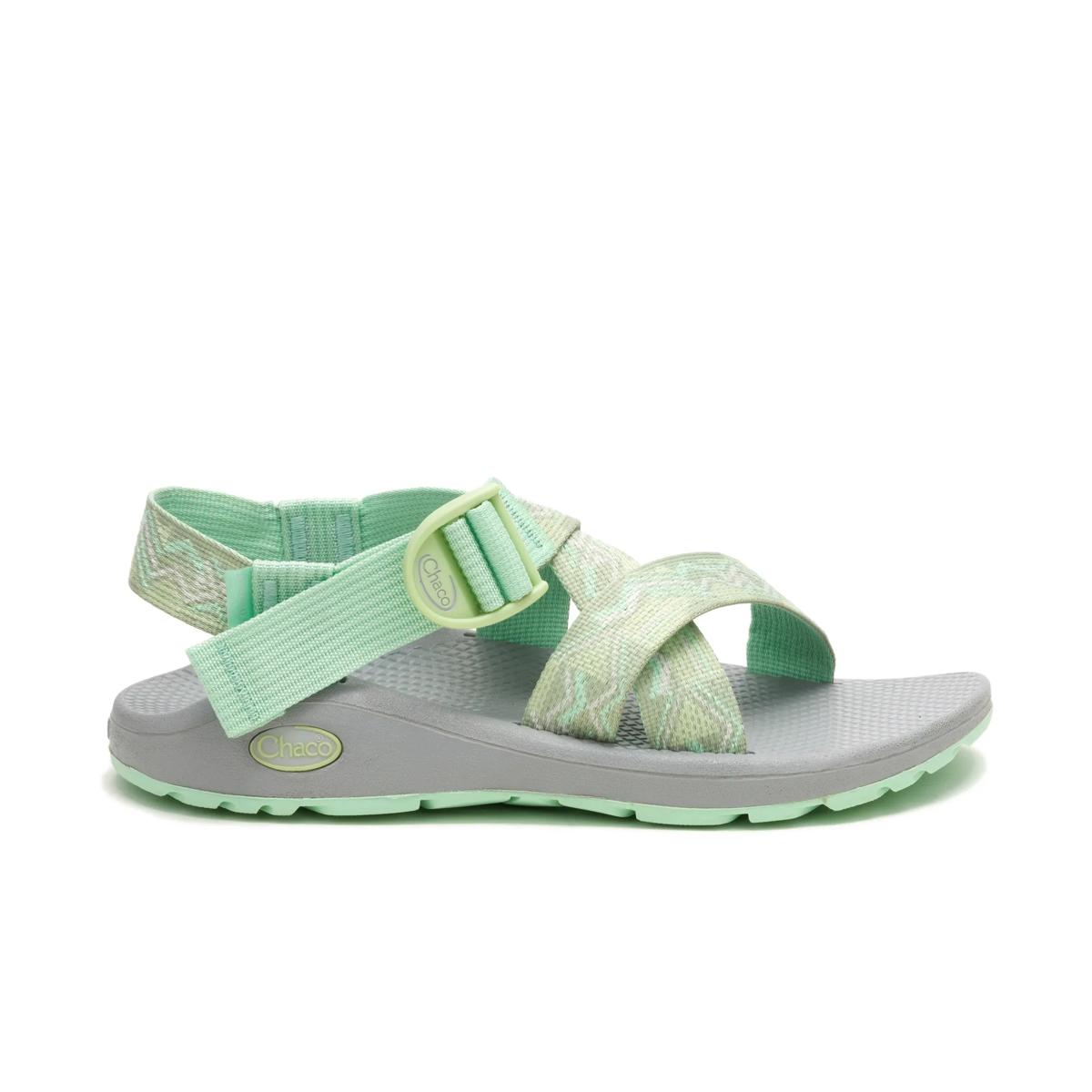 Mega Z/Cloud Wide-Strap Cushioned Sandal, Paddle Celadon, dynamic 1