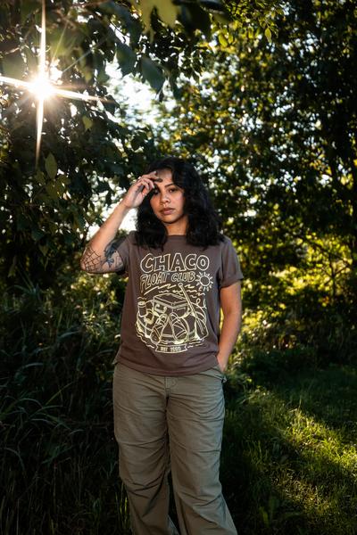 Boxy Logo Tee, Float Club - Washed Cocoa, dynamic