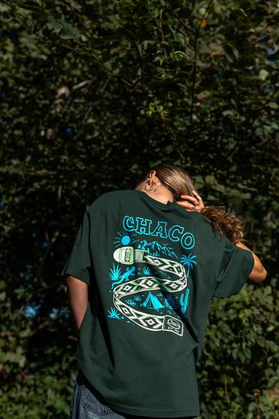 Logo Tee, Straps - Forest Green, dynamic