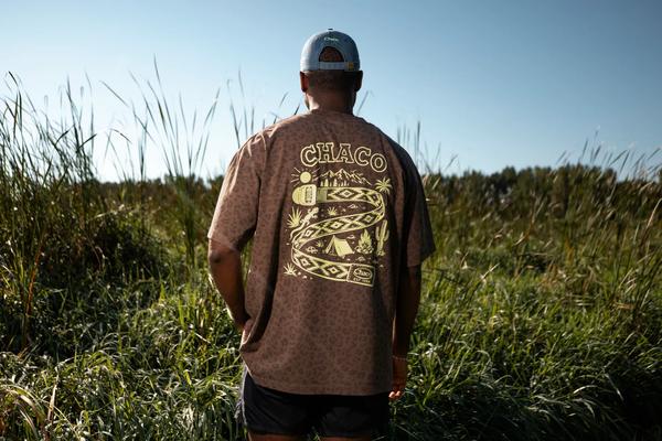 Logo Tee, Straps - Vintage Leopard, dynamic
