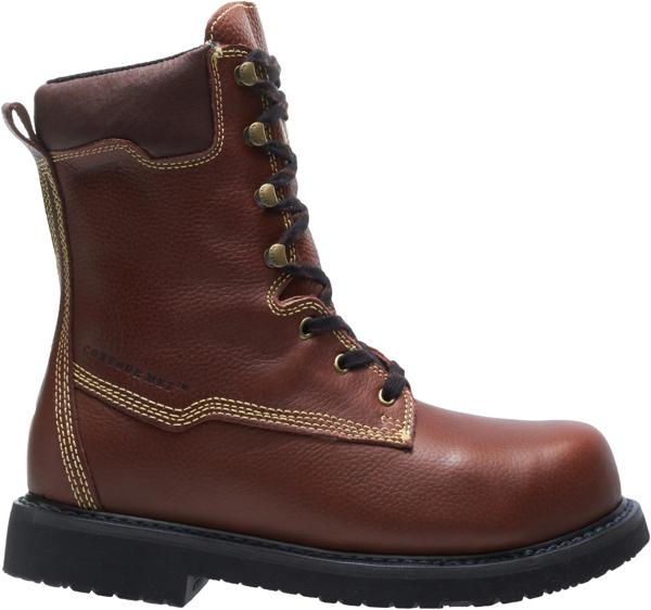 Iron High Heat Metatarsal Guard Composite Toe 10" Work Boot, Brown, dynamic