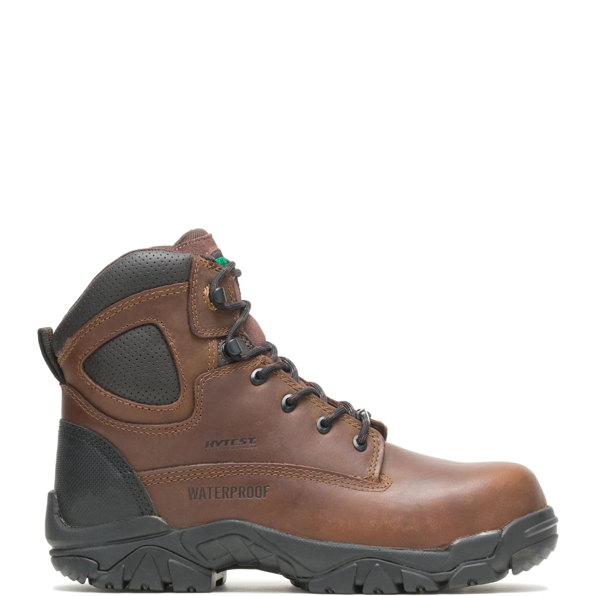 Apex Waterproof Puncture Resistant Composite Toe 6" Work Boot, Brown, dynamic 1