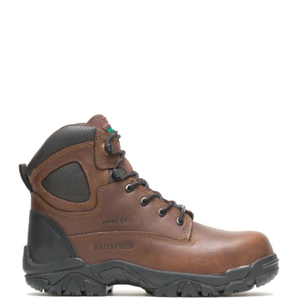 Apex Waterproof Puncture Resistant Composite Toe 6" Work Boot, Brown, dynamic