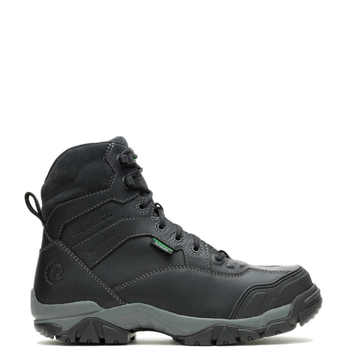 Apex 2 Metatarsal Guard Nano Toe 6" Side Zip Boot, Black, dynamic 1