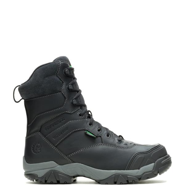 Apex 2 Metatarsal Guard Nano Toe 8" Side Zip Boot, Black, dynamic