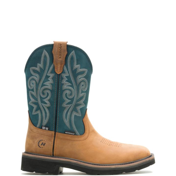 Flacon Steel Toe Wellington, Brown, dynamic